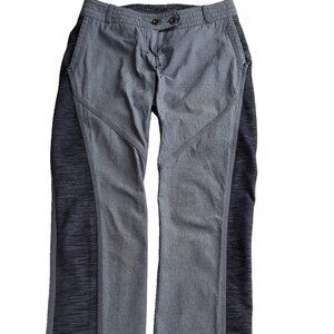 LULULEMON RIDE ON PANTS women low rise athletic stretch roll-up reflective SZ 4